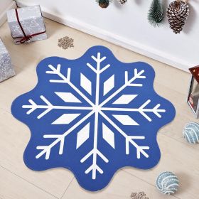 Cashmere Snowflake Floor Mat Carpet Bedroom Bedside Blanket Bathroom Mats (Option: Snowflake 1-200)