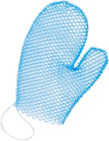 Unisex Bath Glove Honeycomb Type (Option: Blue-Average Size)