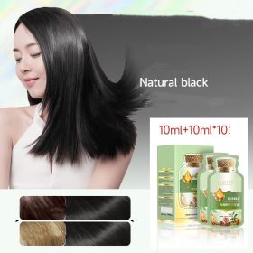 Minimalist Household Plant Bubble Hair Dye (Option: Natural Black-20ml10 Bags)