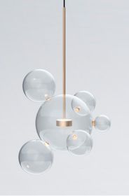 Soap Bubble Mickey Chandelier LED Living Room Bedroom Dining Room Glass (Option: 1lamp 6ball tuba)