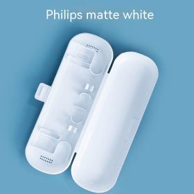 Male And Female Portable Electric Toothbrush Case (Option: Matte White)