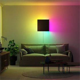 Bedroom Bedside Wall Light LED Color Decorative (size: Black-RGB-US)