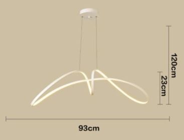 Dining Room Chandelier Led Table Bar (Option: White 93CM warm light)