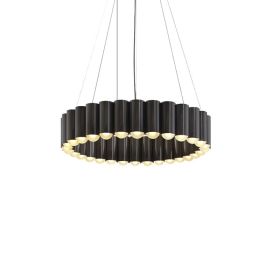 Nordic Chandelier Simple Modern Living Room Lamp Duplex Villa Bedroom Study (Option: Black-80x15.5x200cm)