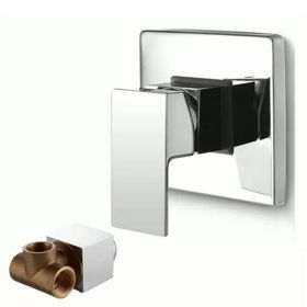 Three-way Wall-mounted Concealed Hot And Cold Shower Faucet (Option: XN2827B)