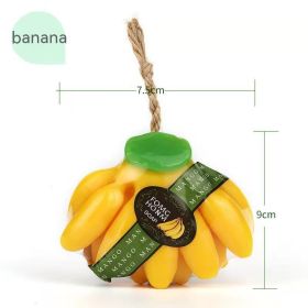 Essential Oil Fruit Soap Melon Fruit Shape Handmade Mild Soap Bath Face Wash Essential Oil Soap Gift Soap (Option: BANANA)