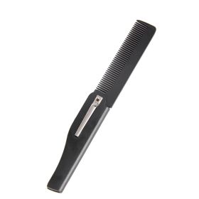 Folding Portable Hairdressing Comb (Color: Black)