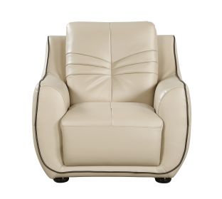 Genuine Leather Chair (Color: as Pic)