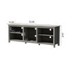 WESOME TV Stand Storage Media Console Entertainment Center; Tradition Black