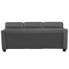 3 Piece Living Room Set with tufted cushions