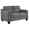 3 Piece Living Room Set with tufted cushions