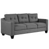 3 Piece Living Room Set with tufted cushions