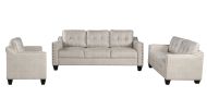 3 Piece Living Room Set with tufted cushions