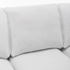 3 Seat Sofa with Removable Back and Seat Cushions and 2 pillows,Teddy Fabric Couch for Living Room, Office, Apartment