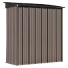 Patio 5ft Wx3ft. L Garden Shed; Metal Lean-to Storage Shed with Adjustable Shelf and Lockable Door; Tool Cabinet for Backyard; Lawn; Garden