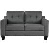 3 Piece Living Room Set with tufted cushions